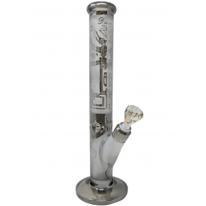 15.5" Diamond Glass Straight Cylinder Water Pipe [DGW943]